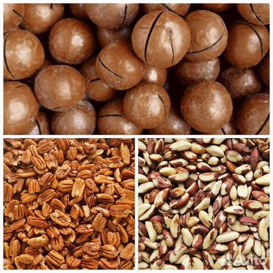 Орех в асс. пекан, макадамия, бразильский