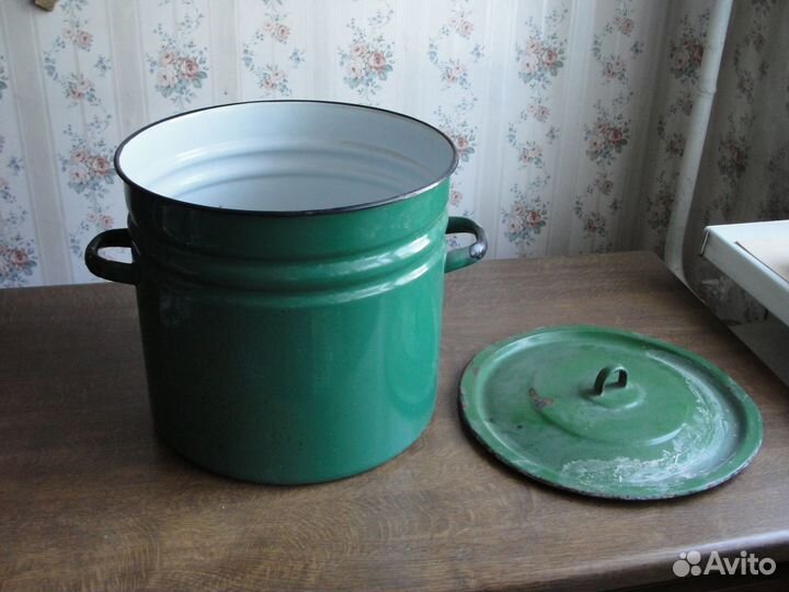 Бак эмалированный 12л с крышкой