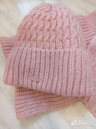 Комлект шапка шарф зима жен