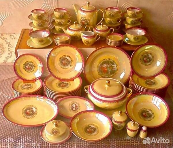Чайный кофейный столовый сервиз Сервиз Мадонна гдр
