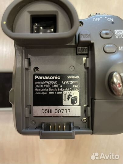 Цифровая видеокамера panasonic NV-GS75GC