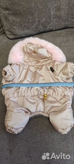 Зимний комбинезон для маленькой собаки