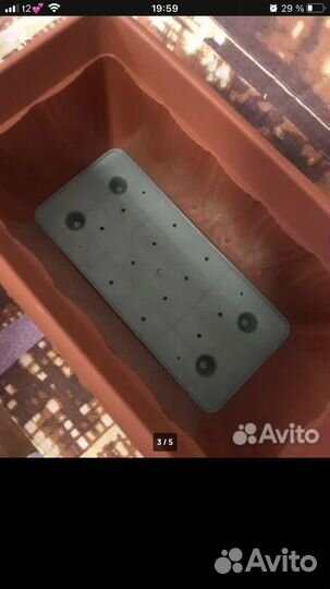 Ящик балконный с дренажной решеткой 4 л