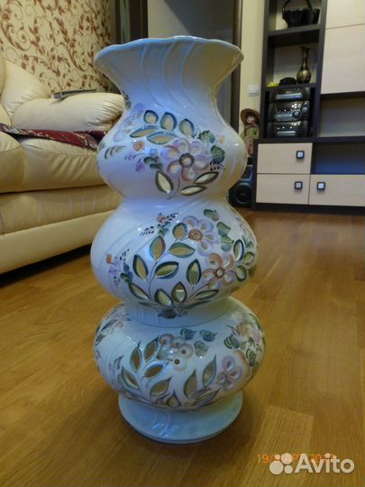 Ваза напольная 3 в 1, ночник, авторская работа