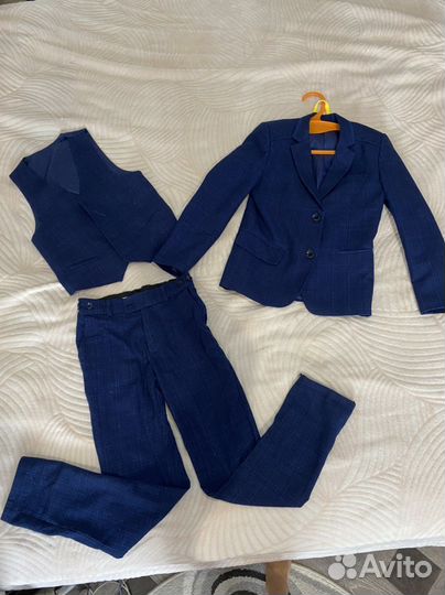 Школьная форма для мальчика 134 синяя