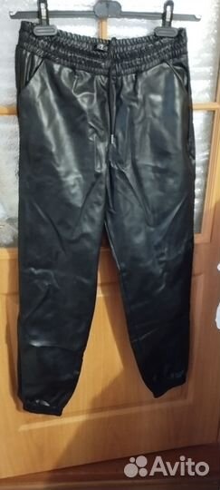 Брюки кожзам
