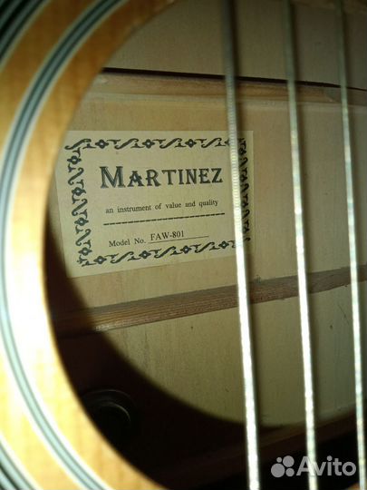 Трансакустика Гитара martinez FAW - 801