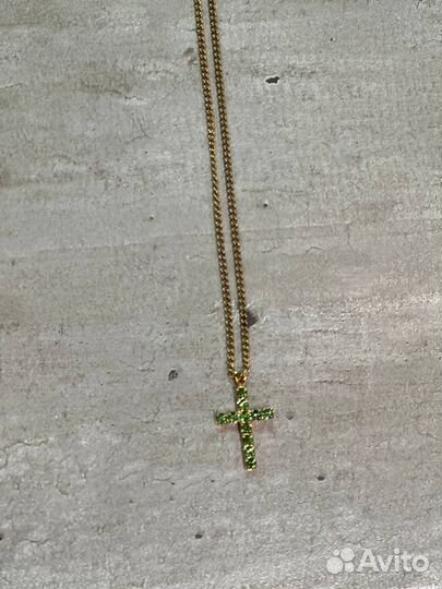 Цепочка с крестиком позолота Monet