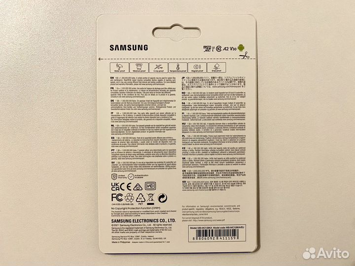 Карта памяти micro sd 128 samsung