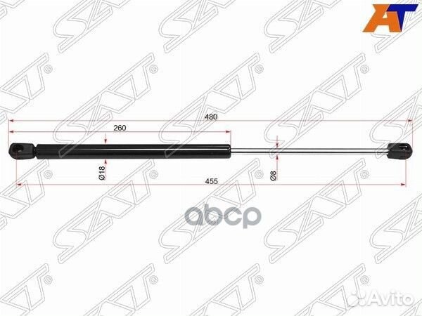 Амортизатор капота mercedes E-class W210 95-03