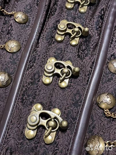 Корсет стимпанк коричневый