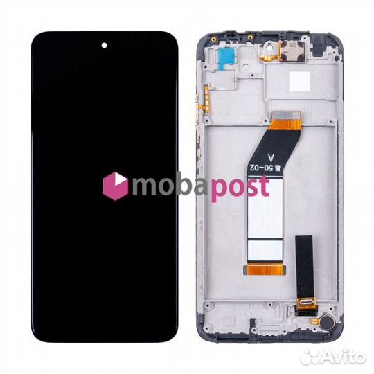 Дисплей Xiaomi Redmi 10 (21061119DG) модуль с рамкой Черный - OR