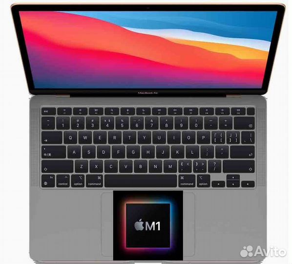 Ноутбук Macbook Air M1 Space Gray MGN63 US