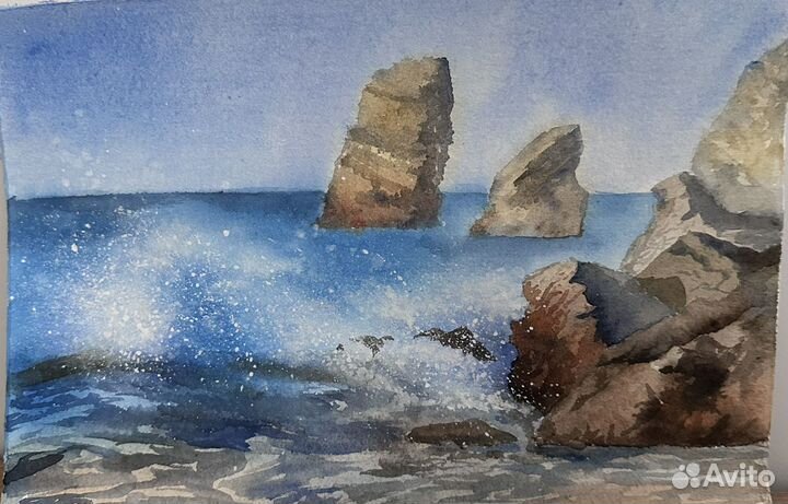 Рисунок картина акварель