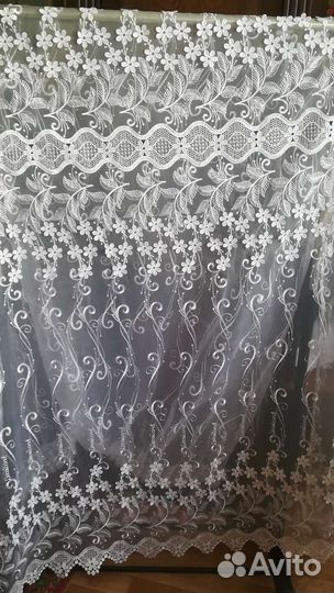 Тюль новая 1,63 и 1,92 м, 1,06м
