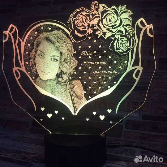 Подарок девушке. Ночник