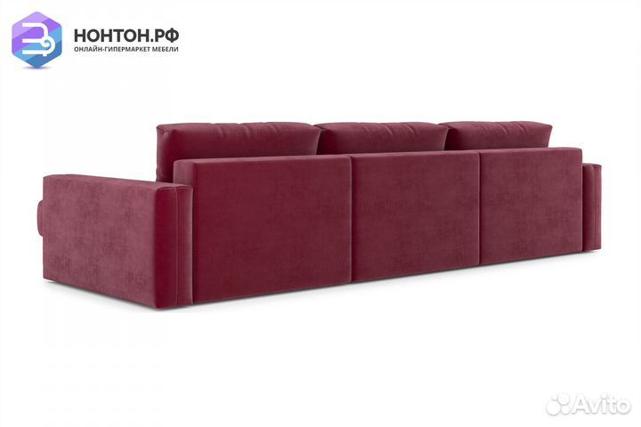 Диван угловой тик-так Монарх М2О1 бордовый