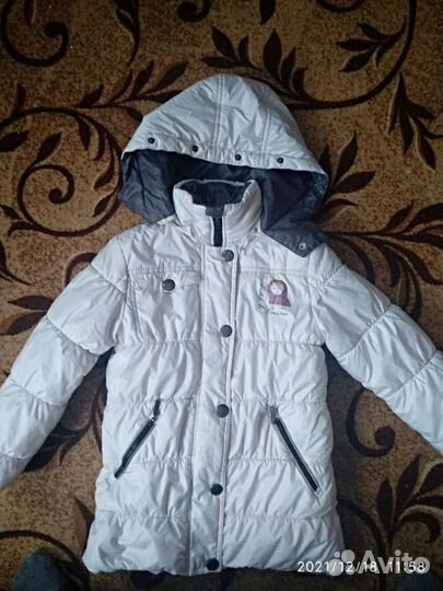 Куртка зимняя на девочку 5-7 лет