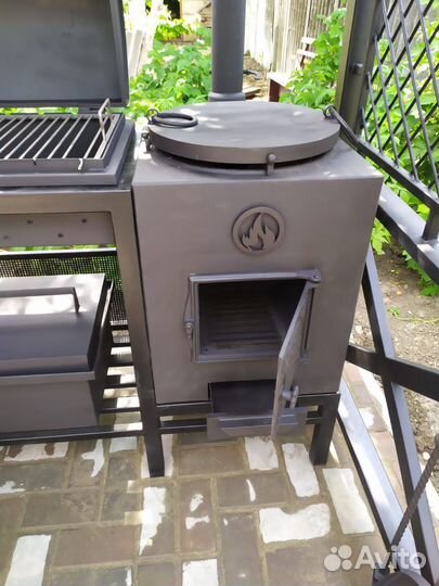 Мангал с крышей