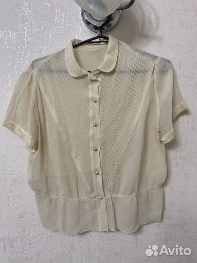 Винтажная рубашка блузка блуза СССР ретро