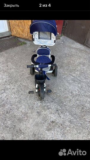 Детская коляска велосипед