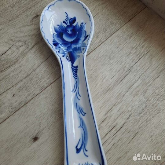 Набор Гжель фигурки статуэтки, колокольчик