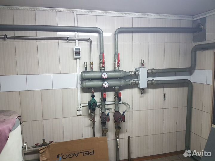 Установка котлов и отопления (длительного горения)