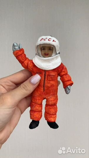 Ватная елочная игрушка