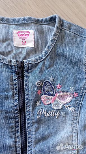 Джинсовая куртка для девочки