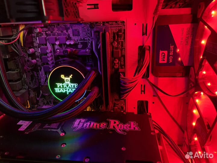 Игровая Пушка Ryzen7/16/GTX1080 8Gb Водянка