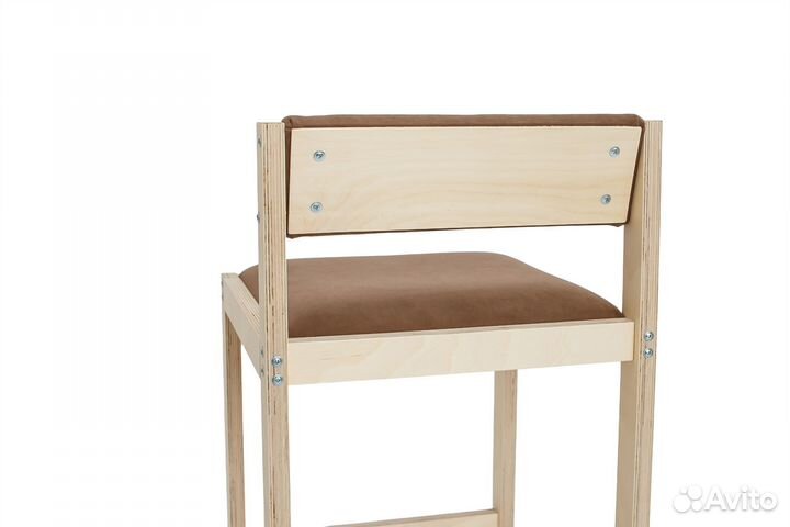 Барный стул 75см дерево коричневый