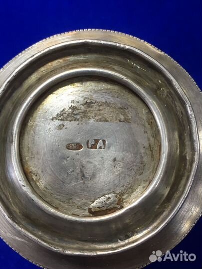 Серебряный сливочник молочник царский 84 проба
