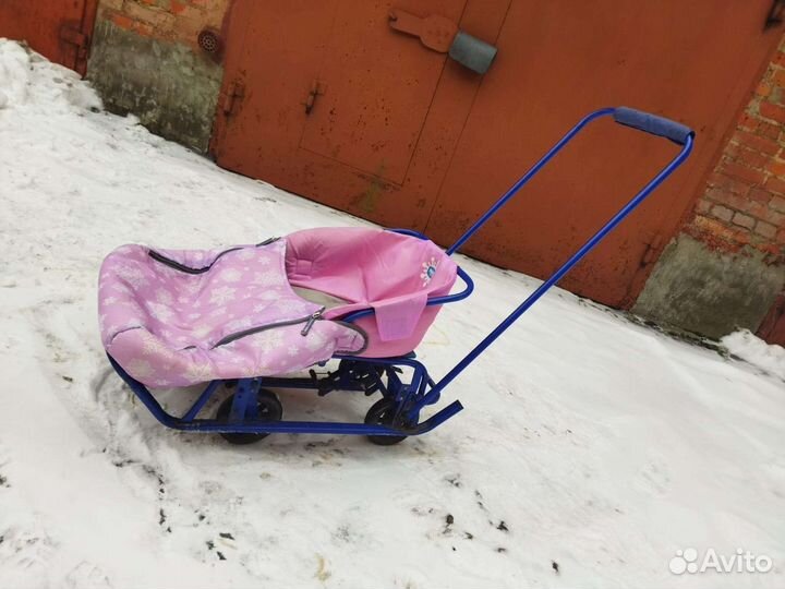 Санки с колесами