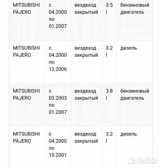 Контактная группа Pajero/Outlander