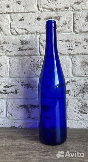 Бутылка синее стекло декупаж дизайн мастеркласс