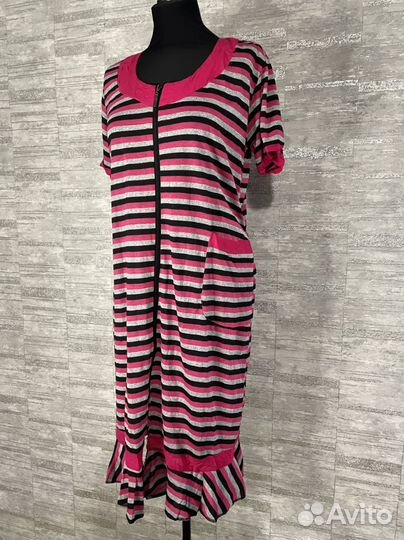 Новый халат в полоску женский 48 50 р
