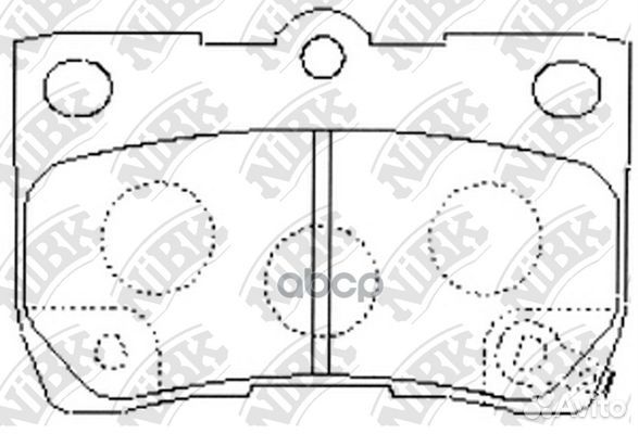 Колодки тормозные дисковые зад PN1494 NiBK