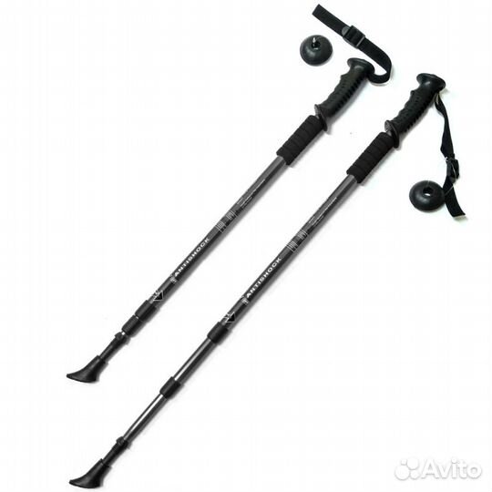 Палки для скандинавской ходьбы черная до 1,35м