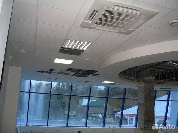 Кондиционер кассетный потолочный