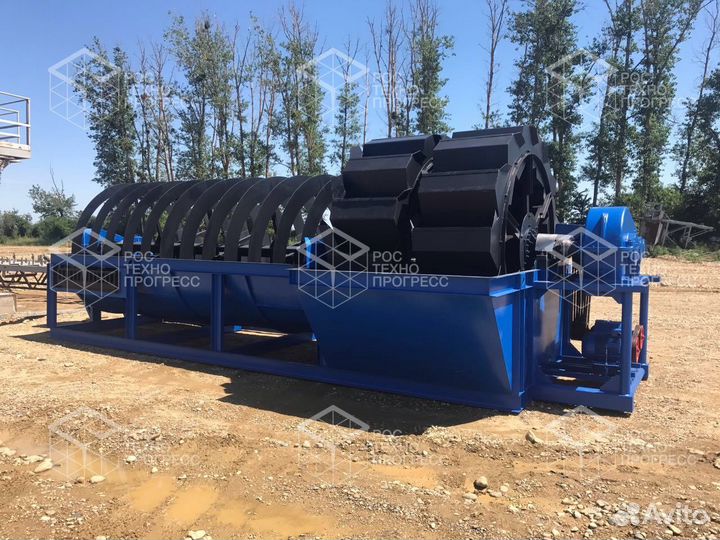 Пескомойка спирально-шнековая 150-200 т/ч