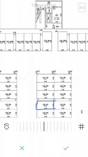 Машиноместо, 13 м²