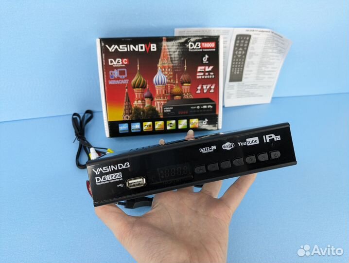 Тв приставка ресивер Yasin с ютуб