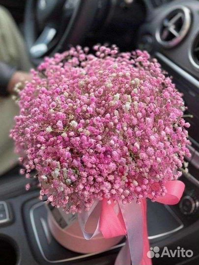 Живые цветы букеты гипсофила,букет цветов,доставка