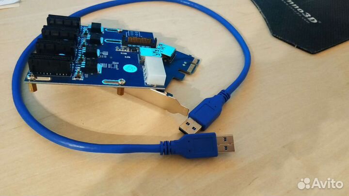 Переходник pci e 1x - 4 1x