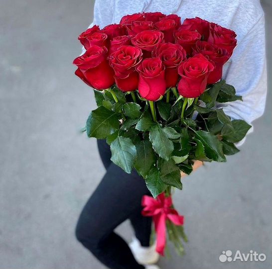 Длинные высокие розы 150 см