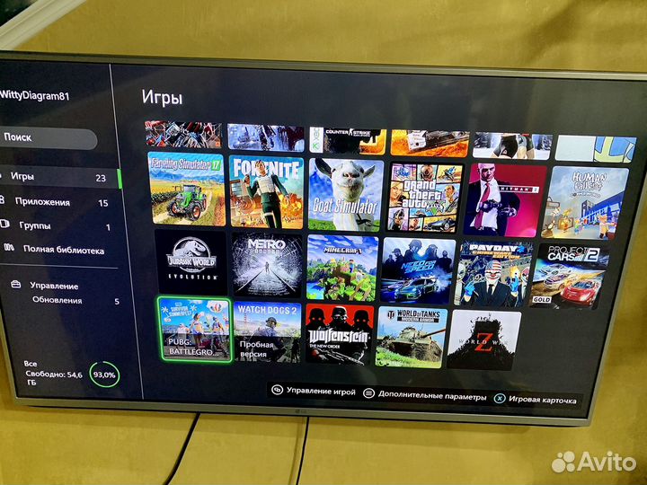 Xbox One S 1Tb + игры + 2 геймпада