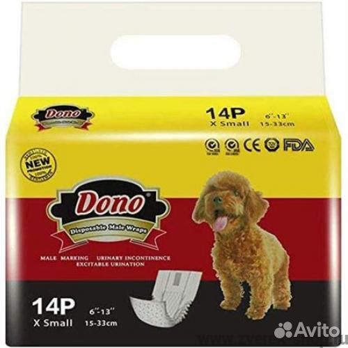 Пояс дкобелей одноразовый dono male PET diaper бел