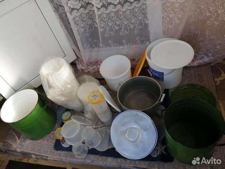 Ведёрки, бочки, Кастрюля, ванна