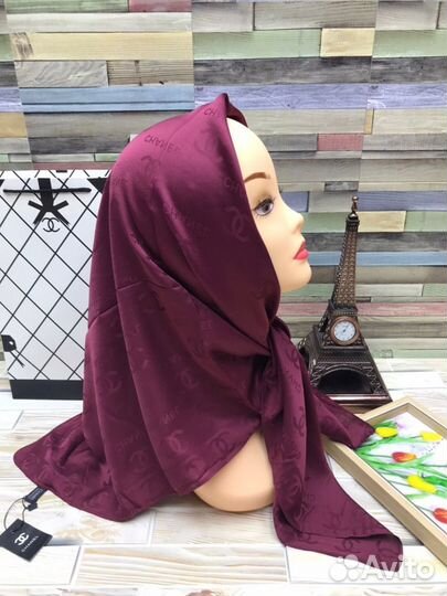 Брендовый шелковый платок Louis Vuitton Ch