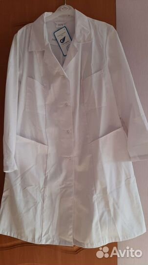 Белый медицинский халат новый рр 52